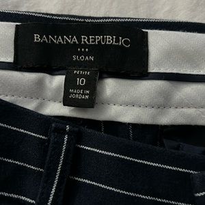 Banana Republic Sloan navy pin stripped pants